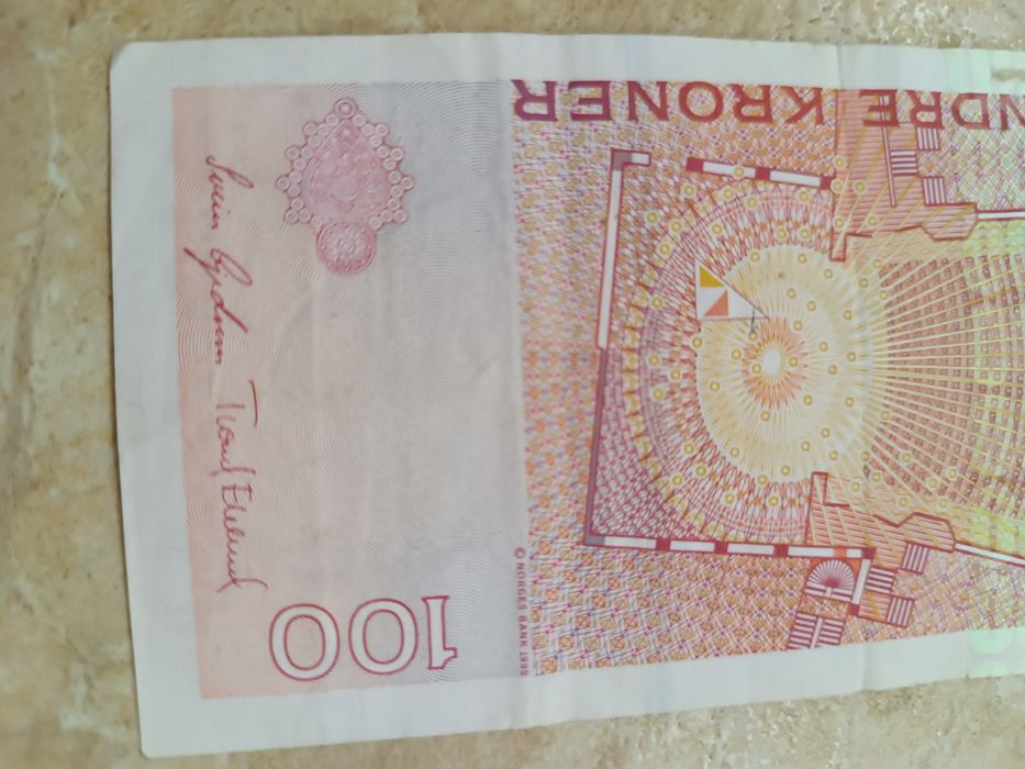 Норвезька крона 100 NOK норвежська стара  крона 2006року гроші