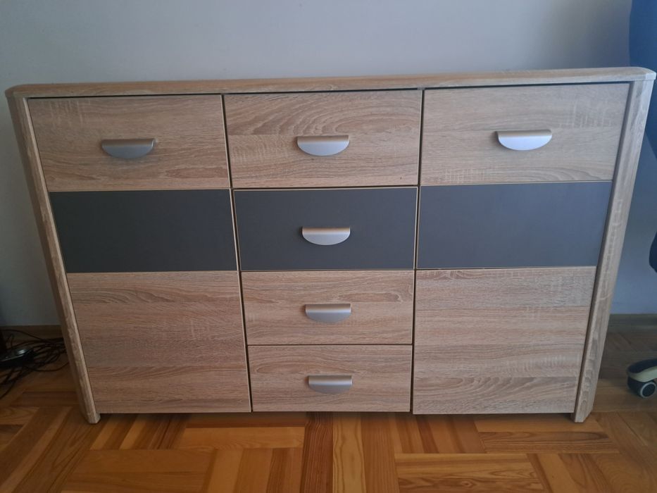 Komoda dąb czesany