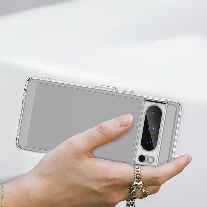 Etui ELEVATE HEXAGON do Google Pixel 8 Pro - Clear