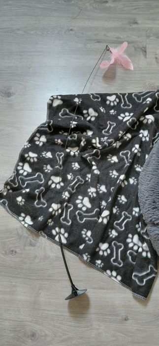 Cama para gato puff mais manta briquedo e ccbertor e comida