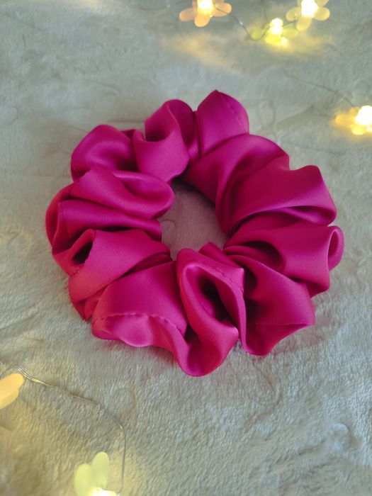 Scrunchie do włosów Standard Fuksja