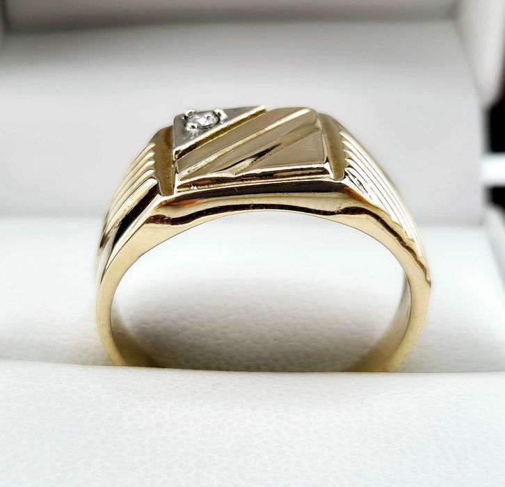 Piękny złoty sygnet 6,03g PR.333 8K R. 24