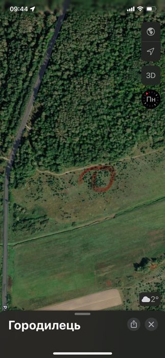 Земельна ділянка для будівництва
с.Городилець, площею 0,1832га(62*30)