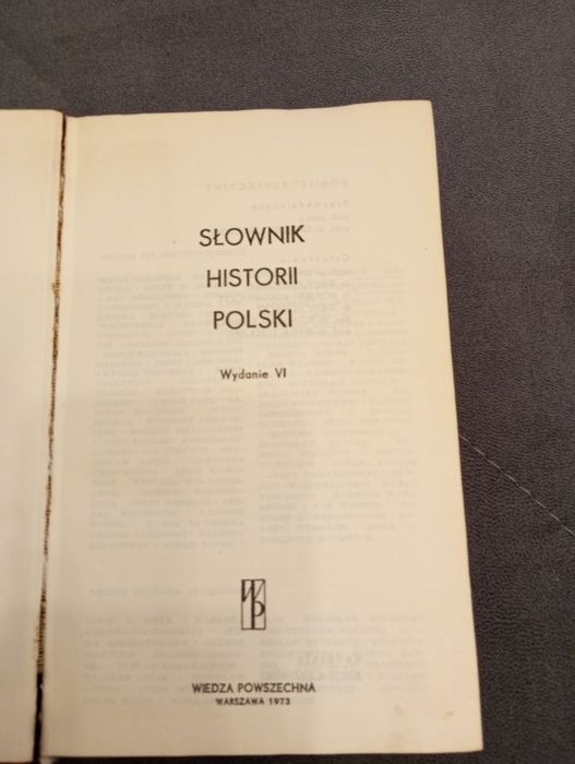Słownik historii Polski, wydanie VI, stan bdb