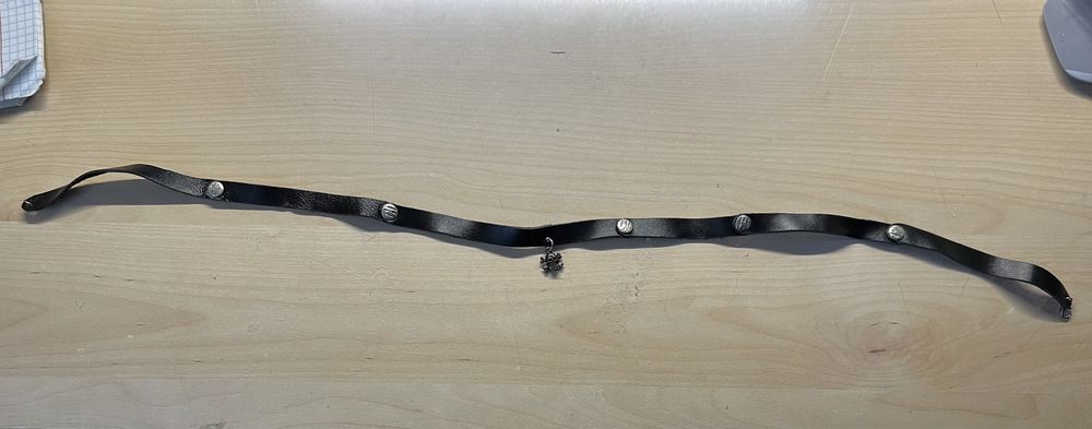 Кожаный длинный мужской браслет!