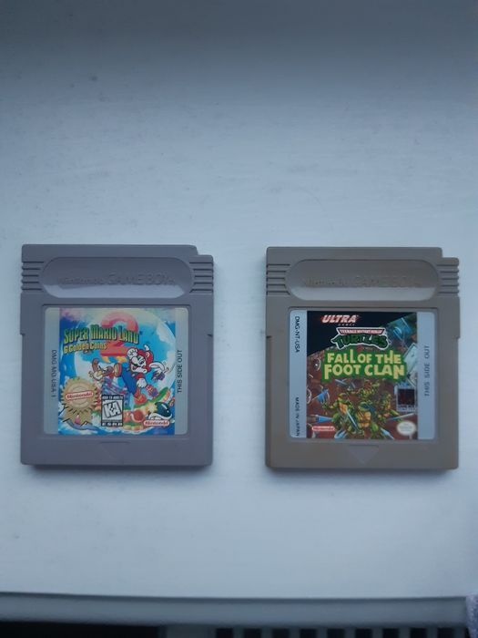 Gry Game boy Nintendo Mario Land oraz Turtles