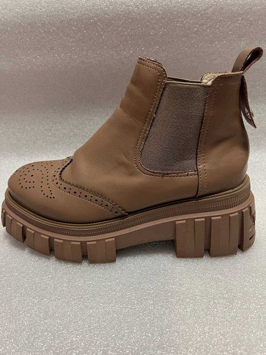 Шкіряні черевики Челсі Женские ботинки — Демісезонні Сапоги, Кожа