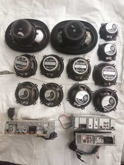 Рэтро автомагнитола Марс 202 стерео динамики круглые овалы