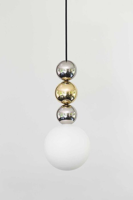lampa wisząca bola bola srebro złoto