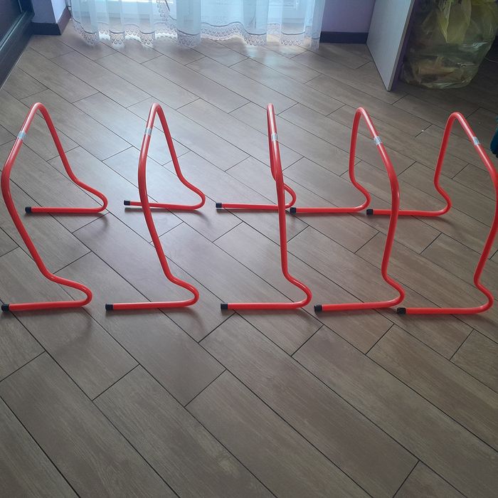 Płotki koordynacyjne  , bramkarskie, treningowe 50cm -5 sztuk