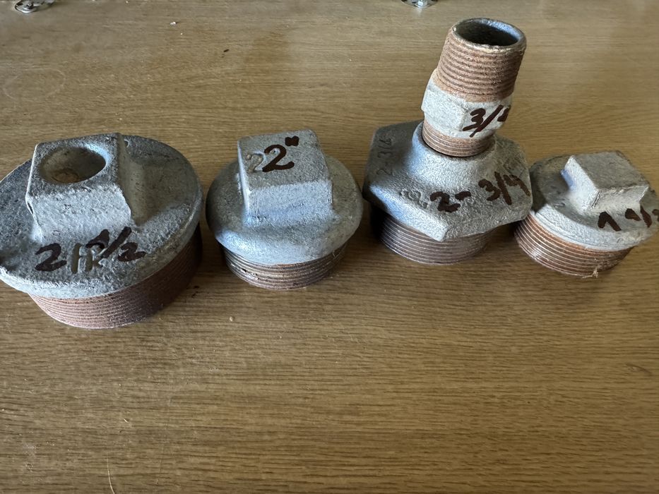 Zaślepka hydrauliczna komplet od 1 1/2 do 2 1/2