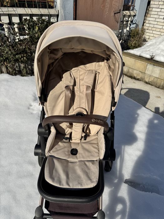 Візочок Cybex Priam Flovers Biege, rosegold