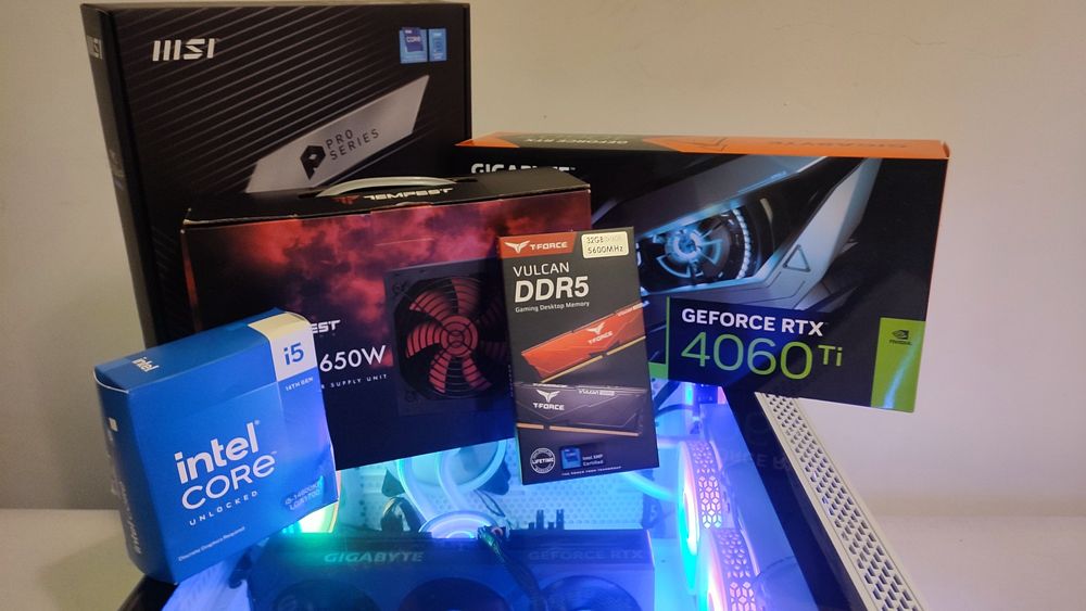 PC Gaming I5 14600KF 32GB RAM DDR5 RTX4060Ti Completo