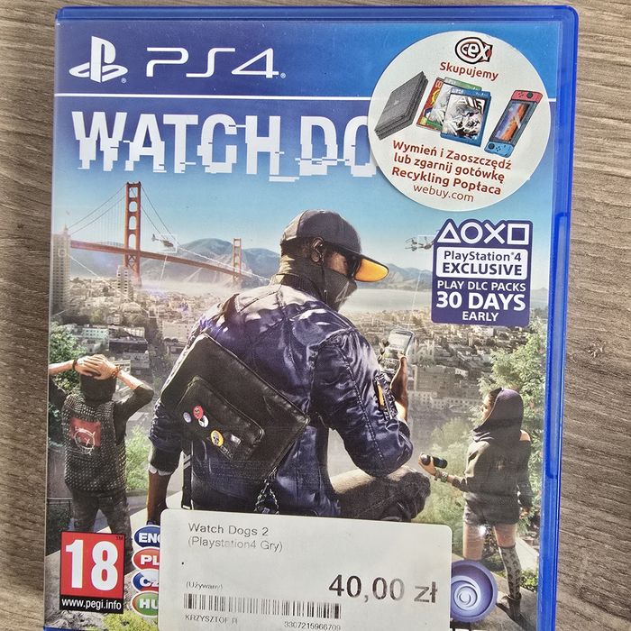 Watch dogs2  na ps4