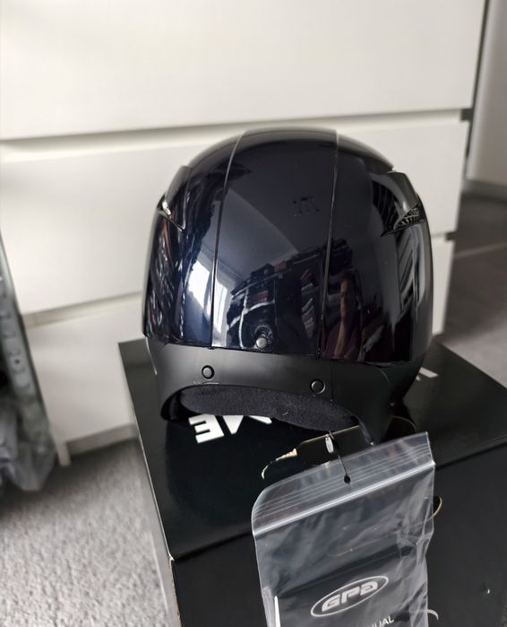 Kask jeździecki GPA speed air hybrid lśniący granatowy 60cm
