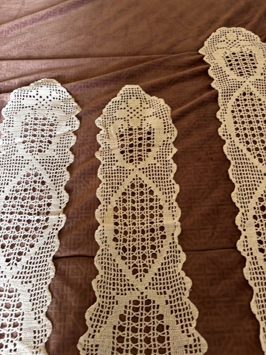 Conjunto de 3 panos rm renda