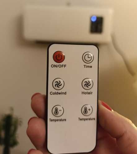 обігрівач настінний з пультом дуйка сушарка тепловентилятор led-екран