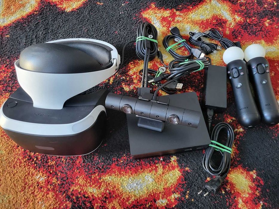 Gogle VR Headset Playstation 4 PS4 Sony V2 + Kamera V2 + 2x Move V2