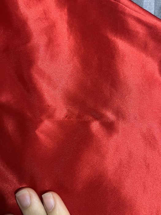 Пеньюар червоний шовковий