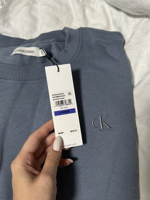 Свитшот мужской calvin klein, толстовка келвин кляйн оригинал