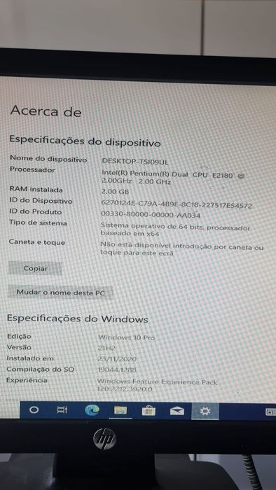 PC Desktop Simples • Pentium Dual Core • 2GB RAM • 148GB Disco
