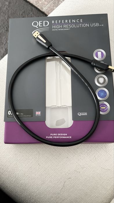 Cabo USB A-B QED Reference 0,60cm Lifetime Guarantee