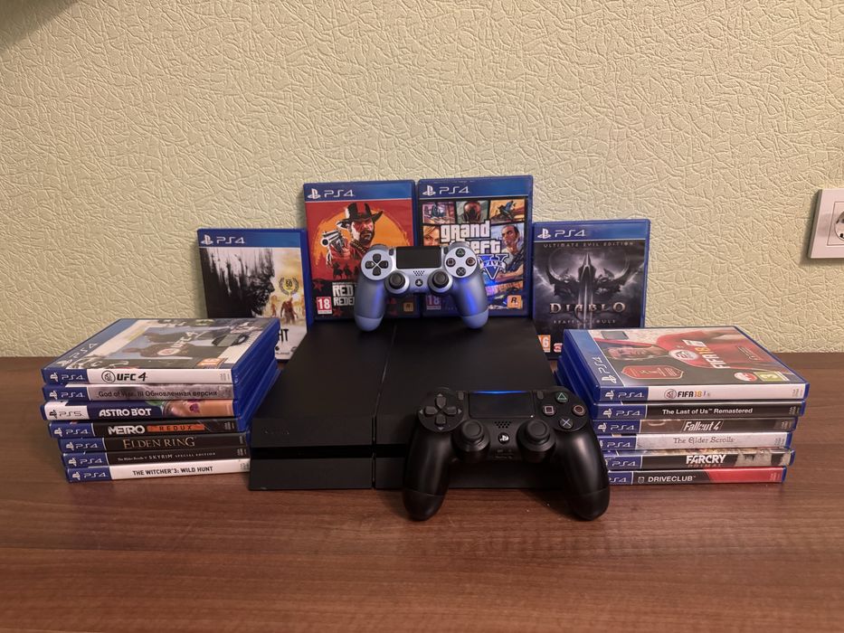 МАГАЗИН ОНЛАЙН, ГАРАНТІЯ! Ps 4 fat 500gb dualshok disk