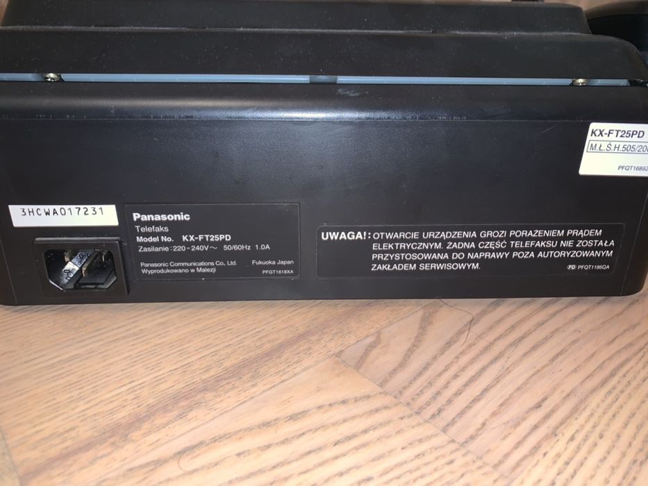 Продам факс Panasonic  KX-FT25