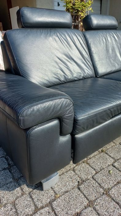 Ekskluzywna rogówka, skóra / czarna