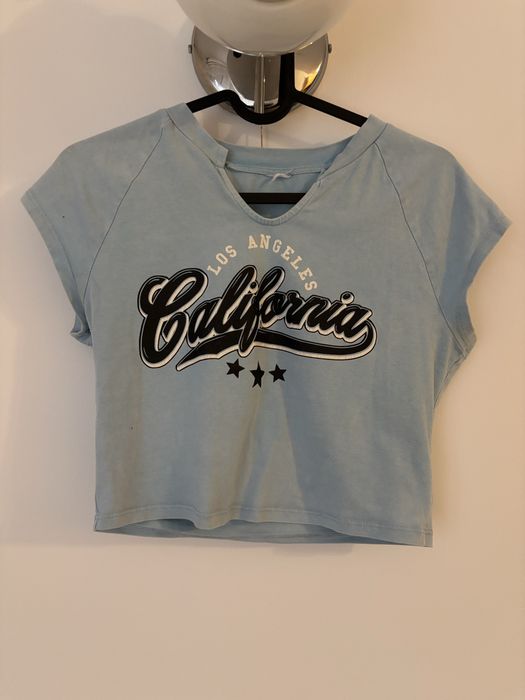 Krótka niebiesla koszulka