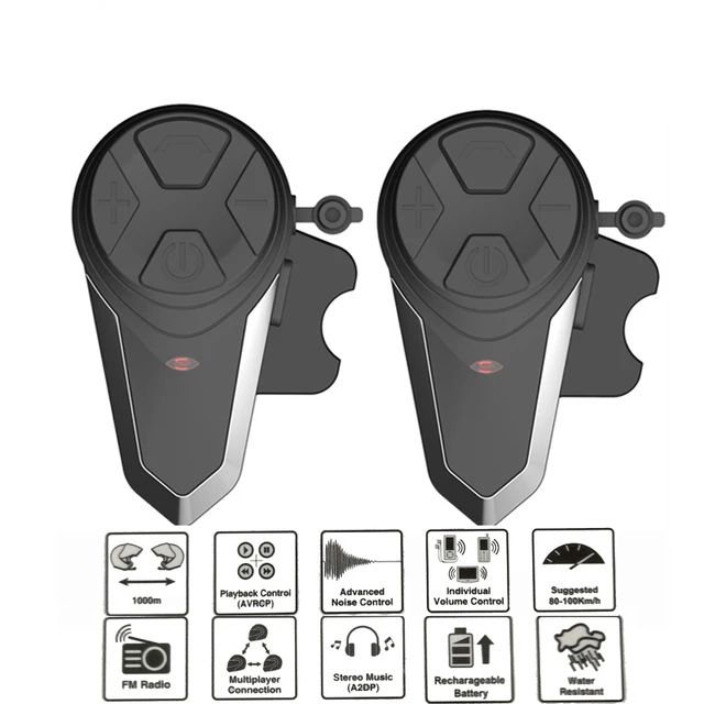 Intercomunicador para mota BT-S3 - Pack Duplo