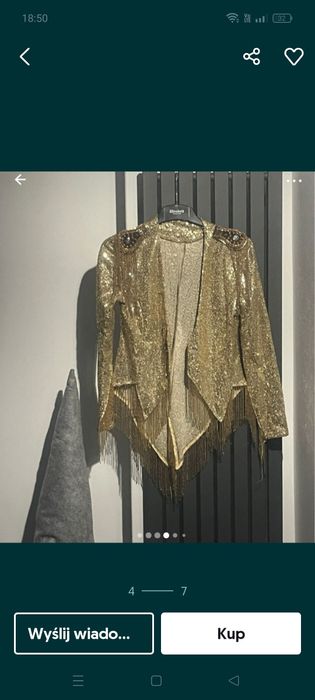 Marynarka taneczna cekinowa