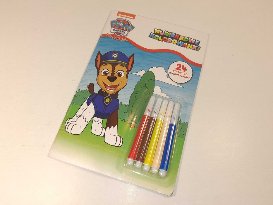 D174 Psi Patrol Numerkowe Kolorowanki Zestaw Z Pisakami Nowa