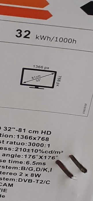 Televisão  nova nunca foi usada
