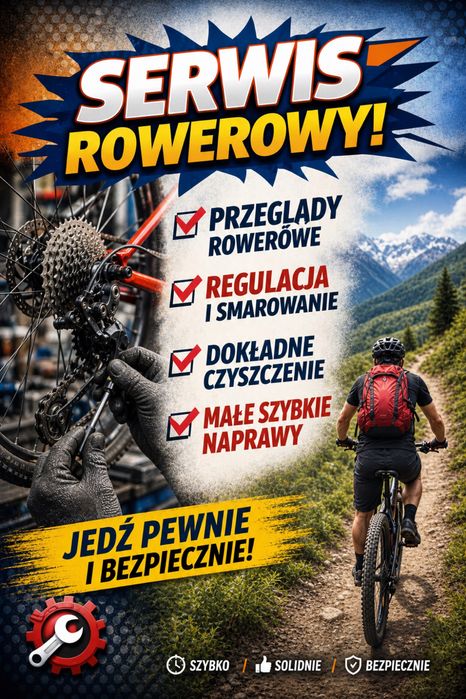 SERWIS rowerowy.          Smarowanie naprawa przeglad rowerów