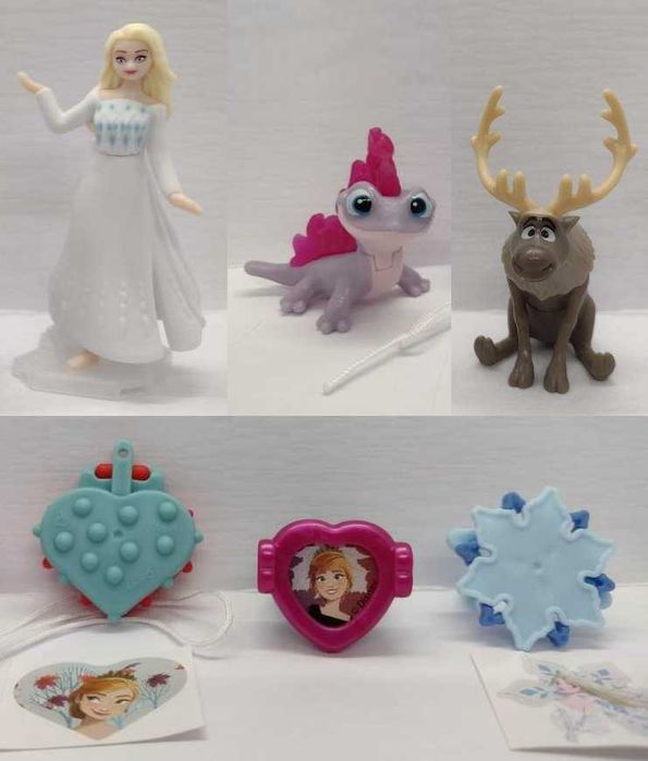 *_* zestaw Frozen 2023 + kartki 6szt. kinder niespodzia, nowe / Niemcy