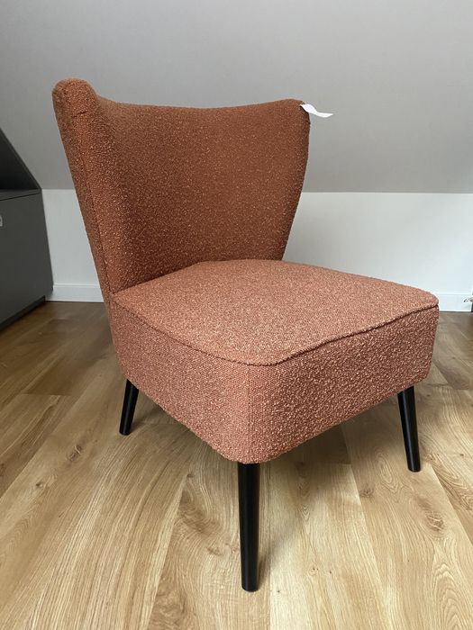 Rewelacyjny, wygodny fotel w tkaninie boucle