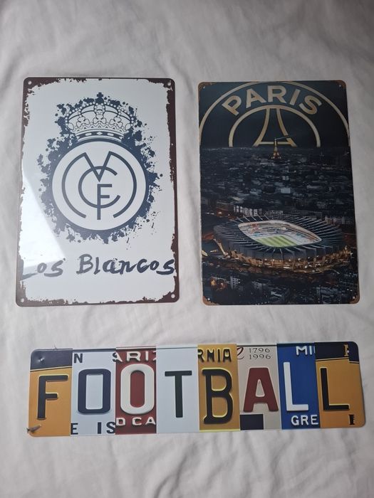 Plakat blacha Real Madryt  PSG Football