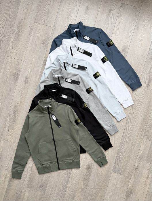 Зіпка Stone Island (світшот на блискавці)