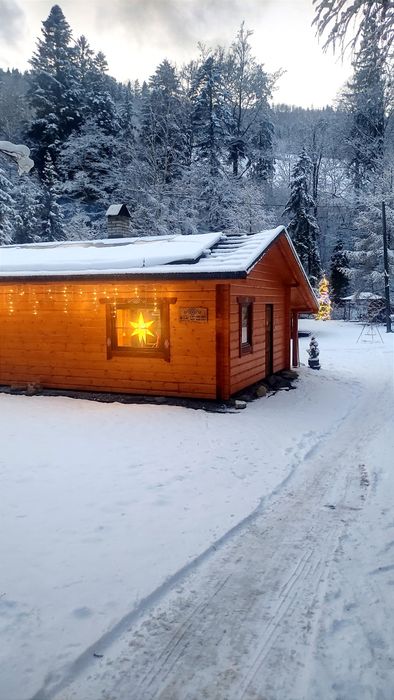 Domek nad rzeką ogrodzony balia Sauna kominek noclegi Brenna, Ustroń