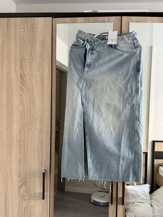 Джинсова спідниця zara нова