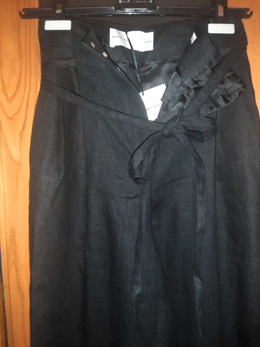 Calças 100% linho STUDIO Massimo Dutti