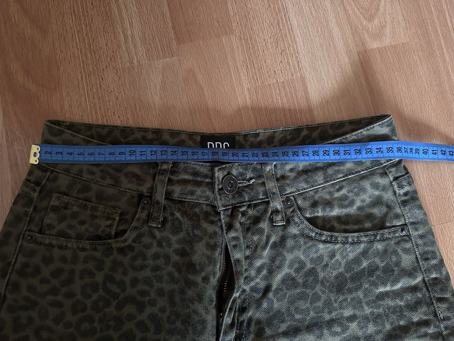 Джинси жіночі з високою посадкою анімалістий принт, леопардовий принт