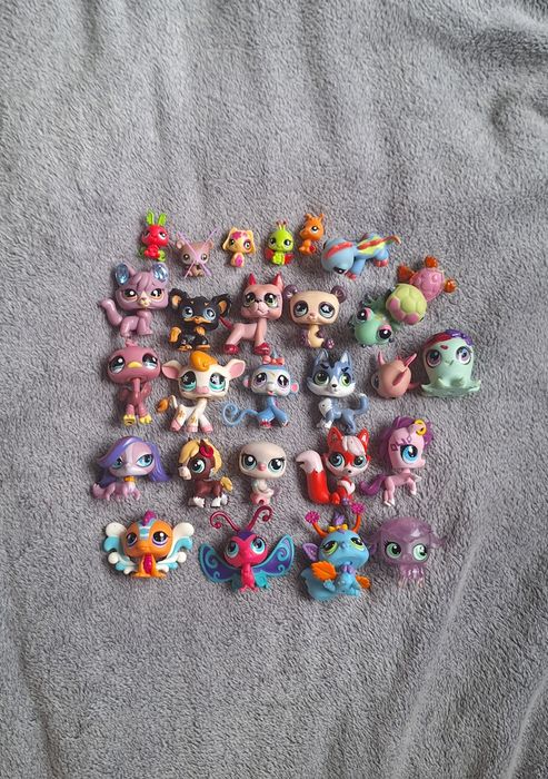 Littlest pet shop figurki lps pop popy dog bejbiki miś zestaw
