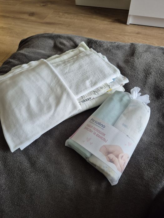 Пеленки муслін фланель байка  80×100 piccolino