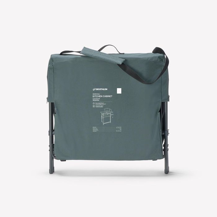 MÓVEL DE COZINHA DE CAMPISMO L, DOBRÁVEL E COM PARA-VENTO