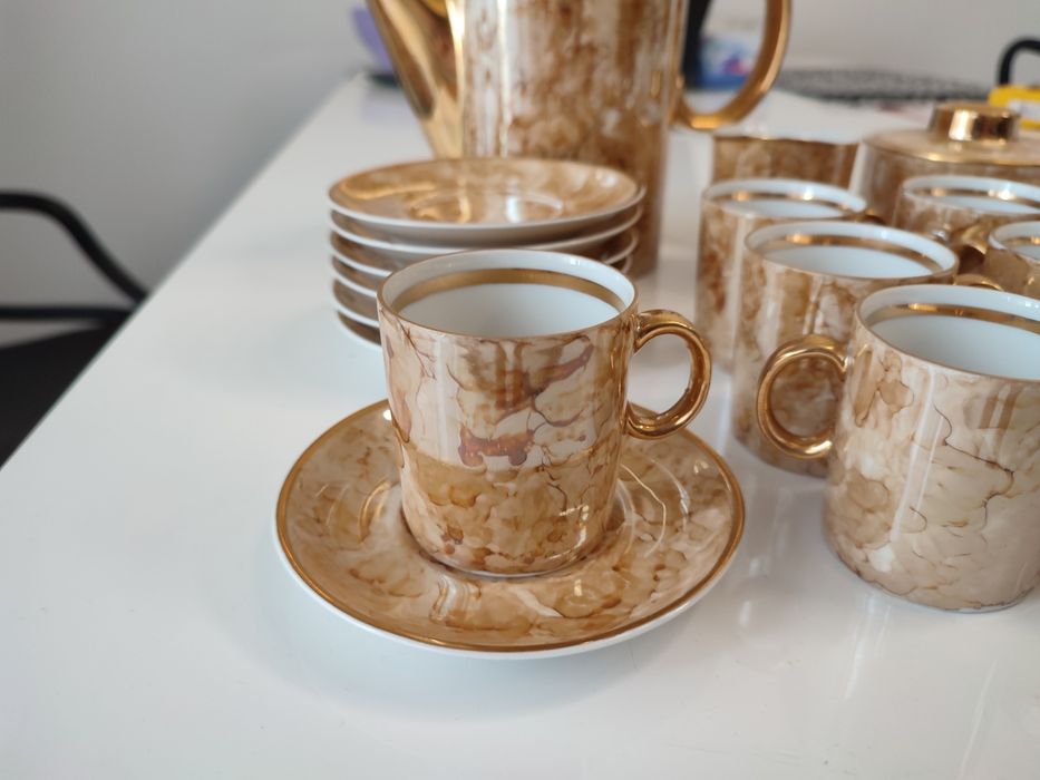 Serwis kawowy MILO, Karolina, pikasiak, lata 60. XX w.