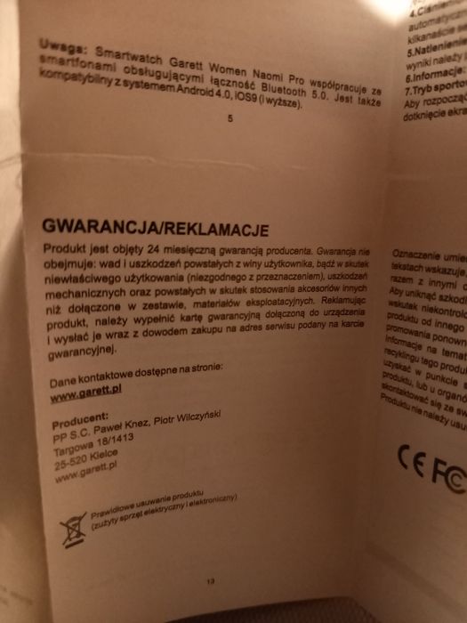 Smartwatch damski Garett Naomi Pro srebrny