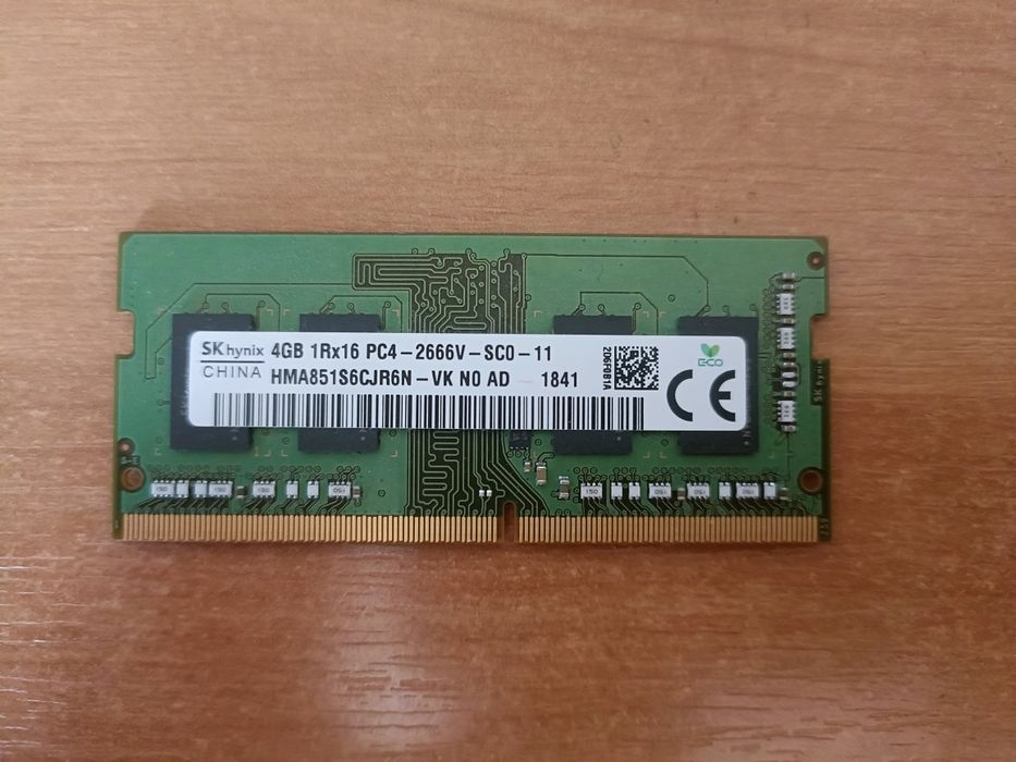 SODIMM DDR4 4 Gb 2666 Mhz SKhynix і Crucial