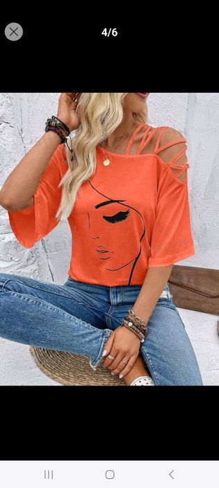 Camisola  Shein laranja